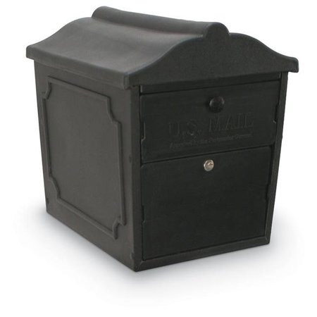 POSTAL PRODUCTS UNLIMITED Postal Products Unlimited N1029134 Black Curbside Lockable Blow Molded Mailbox N1029134
